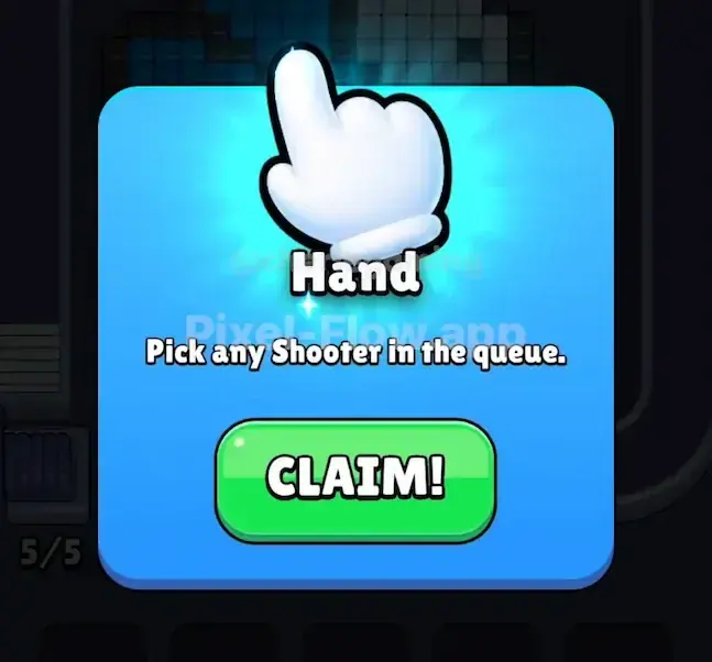 Pixel Flow Hand power-up
