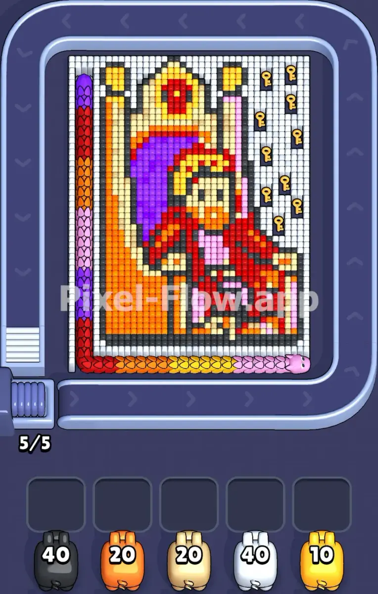 Pixel Flow Level 1150 Throne shape board frame 1