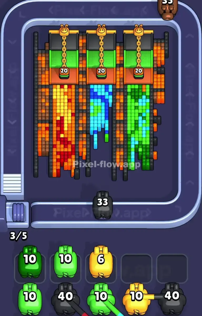 Pixel Flow Level 1400 Outer pillar gap board frame 2
