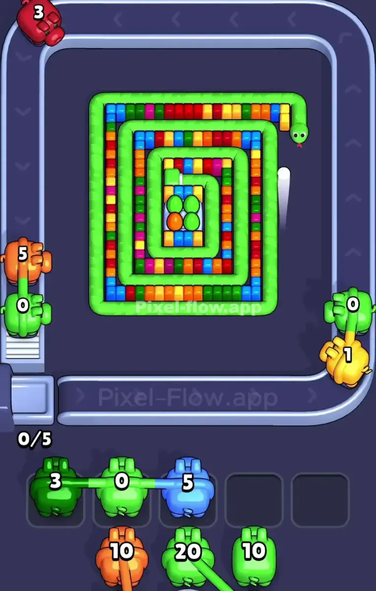 Pixel Flow Level 895 First loop open board frame 2
