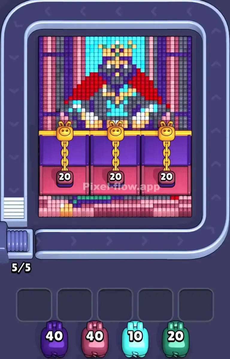 Pixel Flow Level 1045 Castle frame board frame 1