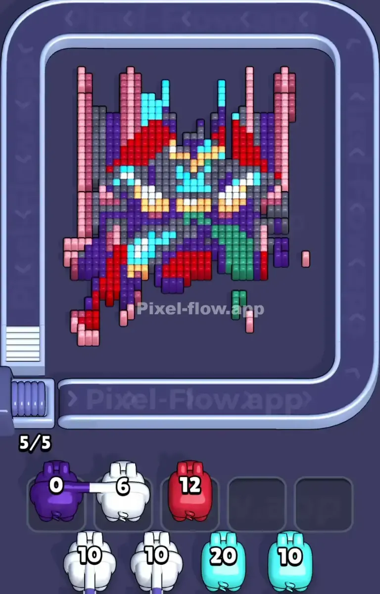 Pixel Flow Level 1045 Outer pillars board frame 2