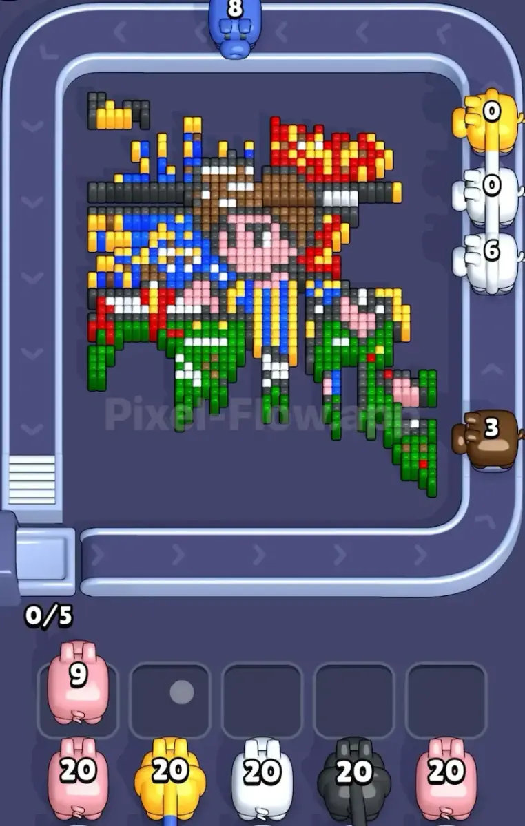 Pixel Flow Level 645 Center cleanup board frame 3