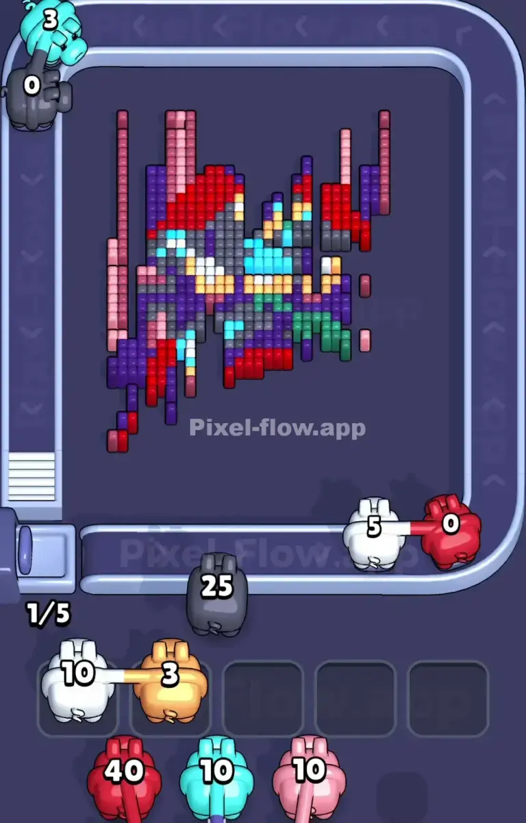 Pixel Flow Level 1045 Chained bottom board frame 3