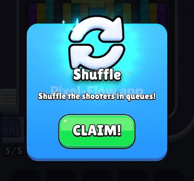 Pixel Flow Shuffle power-up