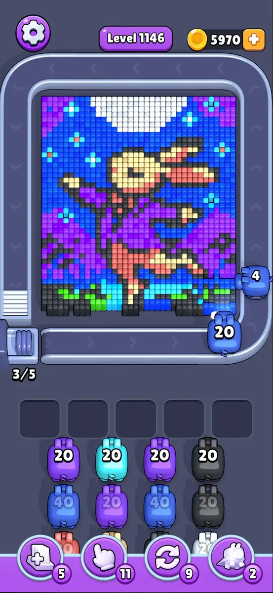 Pixel Flow Level 1146 board preview