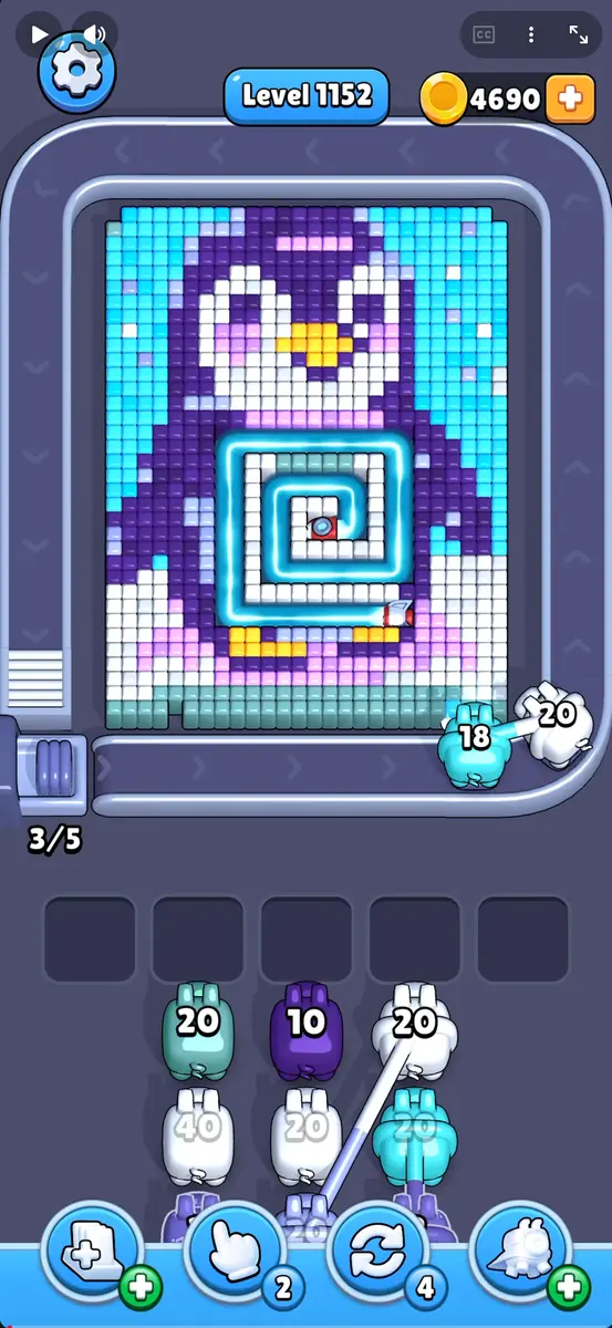 Pixel Flow Level 1152 board preview