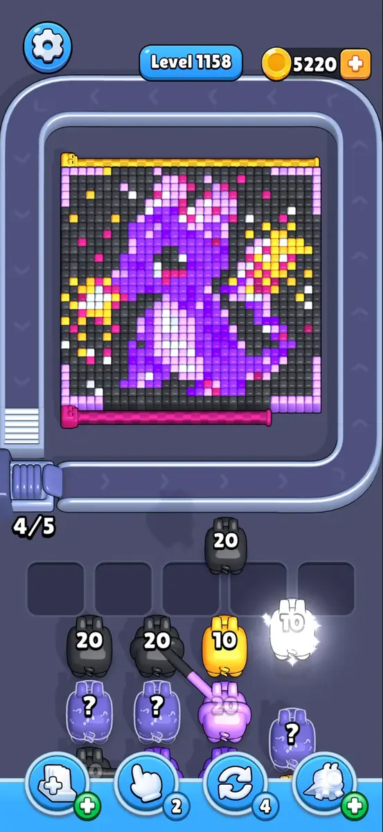 Pixel Flow Level 1158 board preview