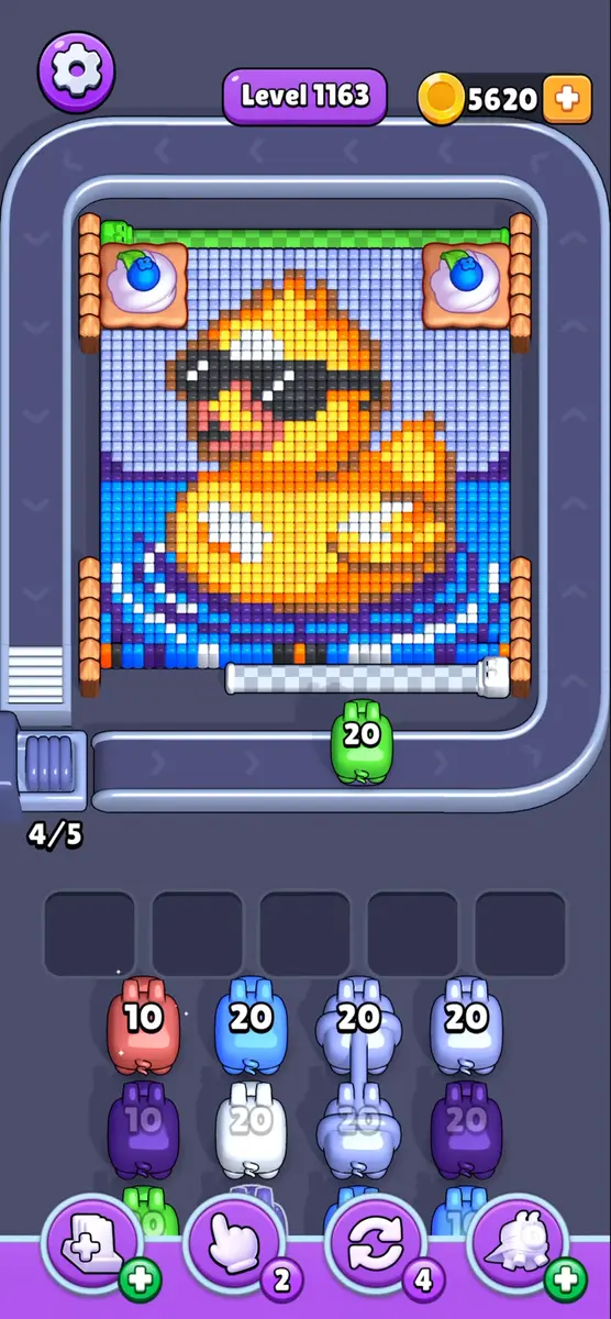 Pixel Flow Level 1163 board preview