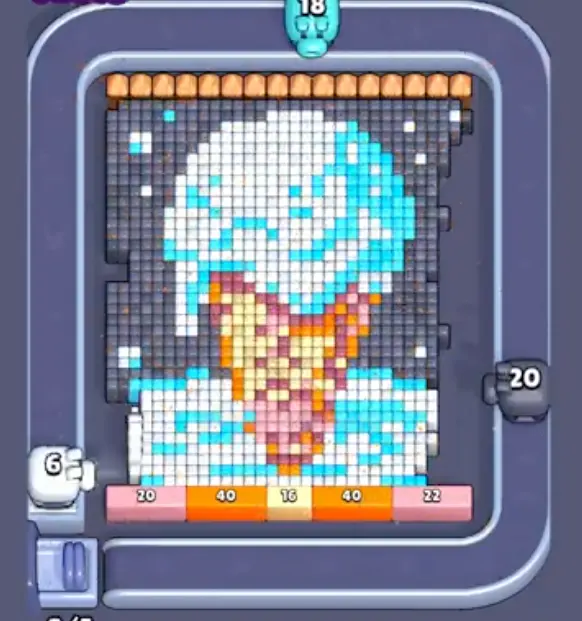 Pixel Flow Level 435 board preview