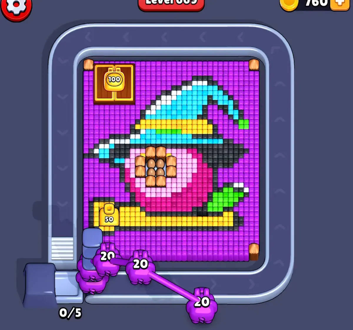 Pixel Flow Level 669 board preview