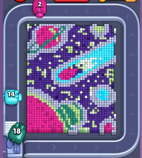 Pixel Flow Level 1182 board preview