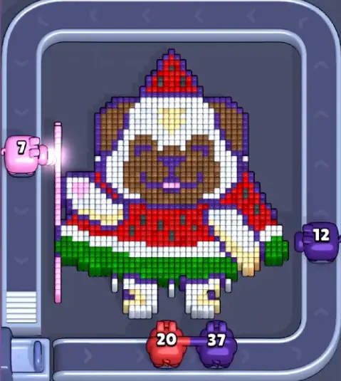 Pixel Flow Level 1186 board preview