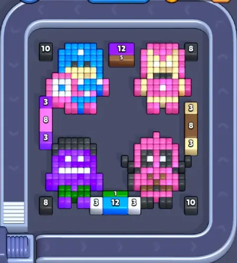 Pixel Flow Level 1247 board preview