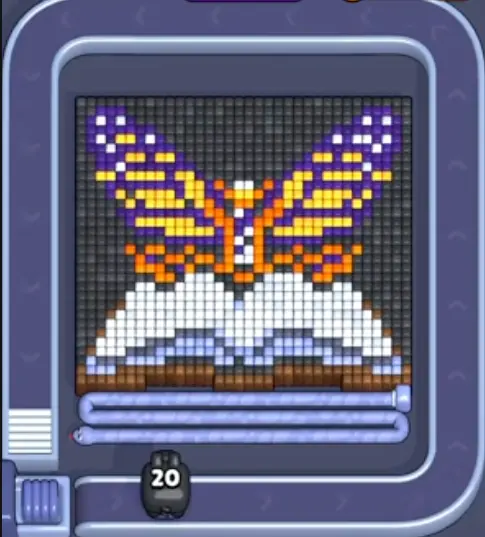 Pixel Flow Level 1454 board preview