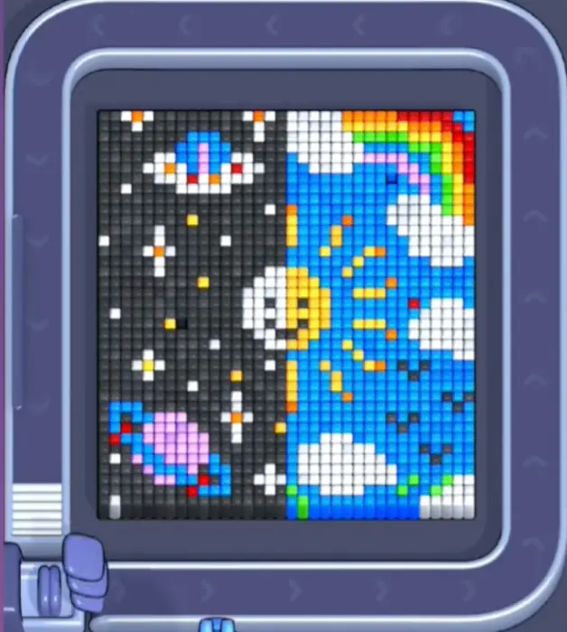 Pixel Flow Level 1387 board preview