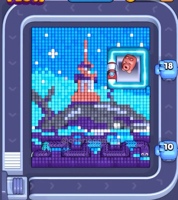 Pixel Flow Level 1544 board preview