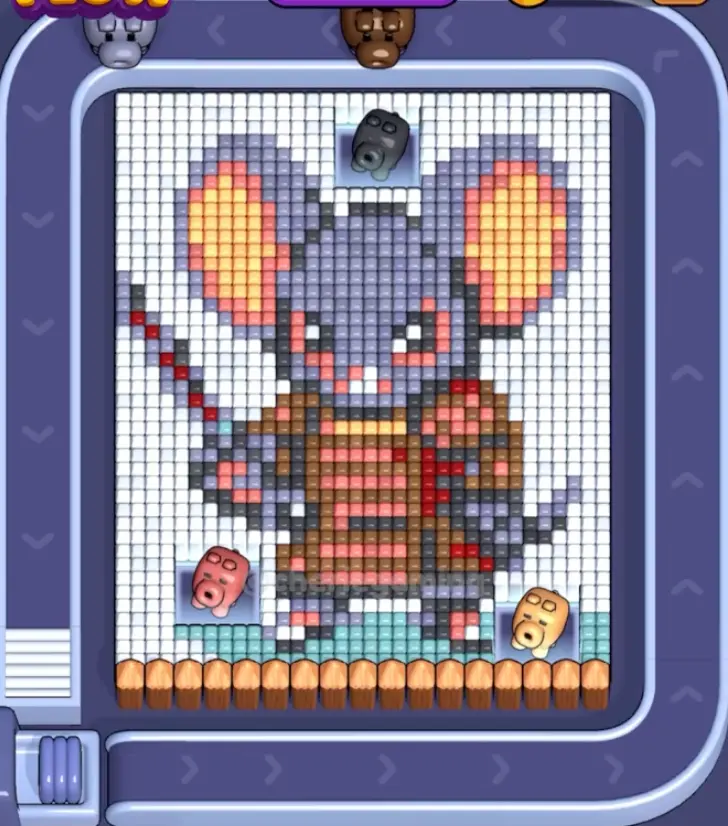 Pixel Flow Level 1555 board preview