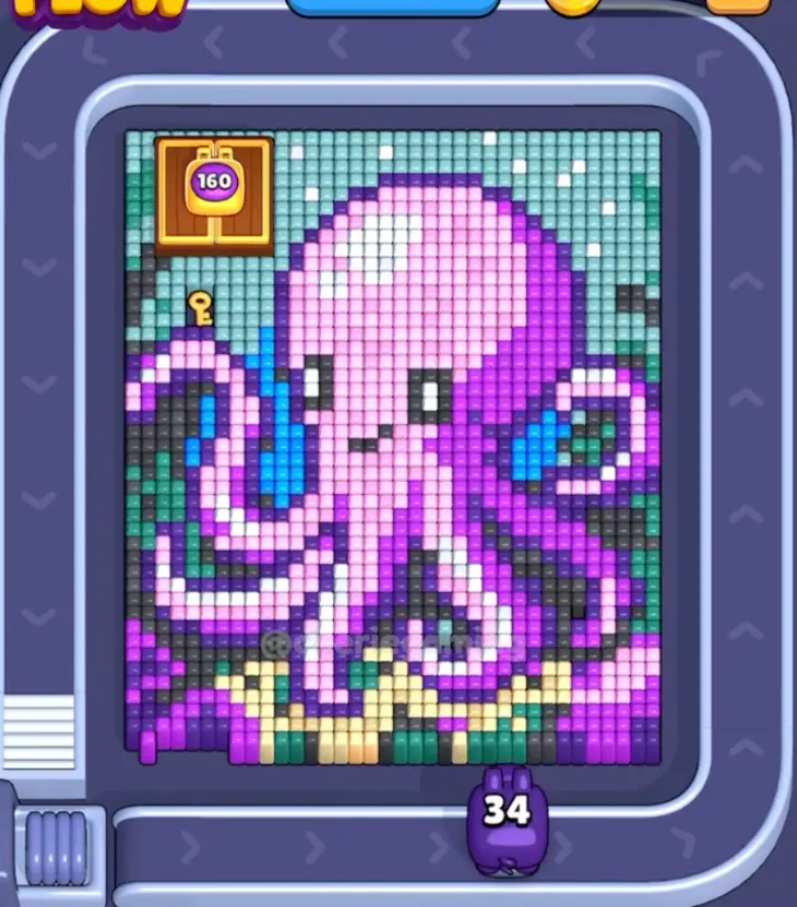 Pixel Flow Level 1567 board preview