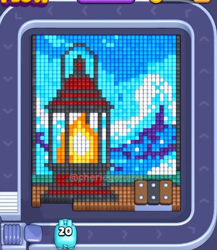 Pixel Flow Level 1569 board preview