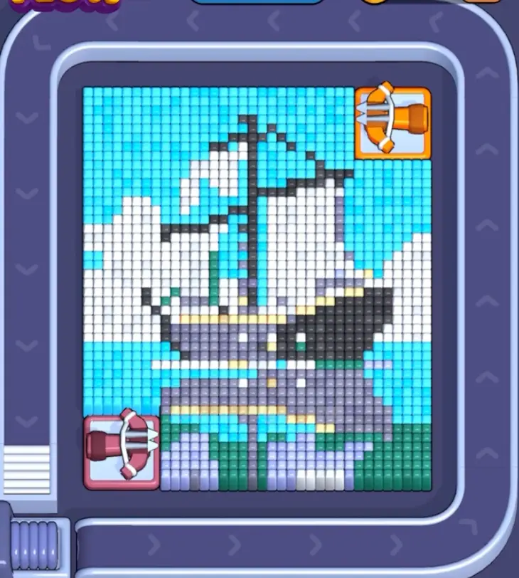Pixel Flow Level 1571 board preview