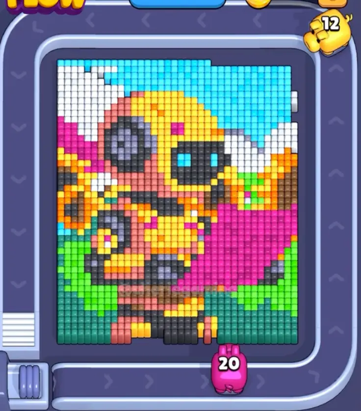 Pixel Flow Level 1577 board preview