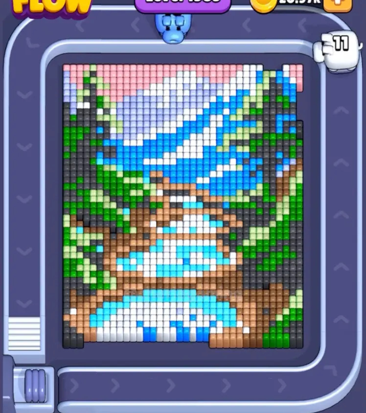 Pixel Flow Level 1585 board preview