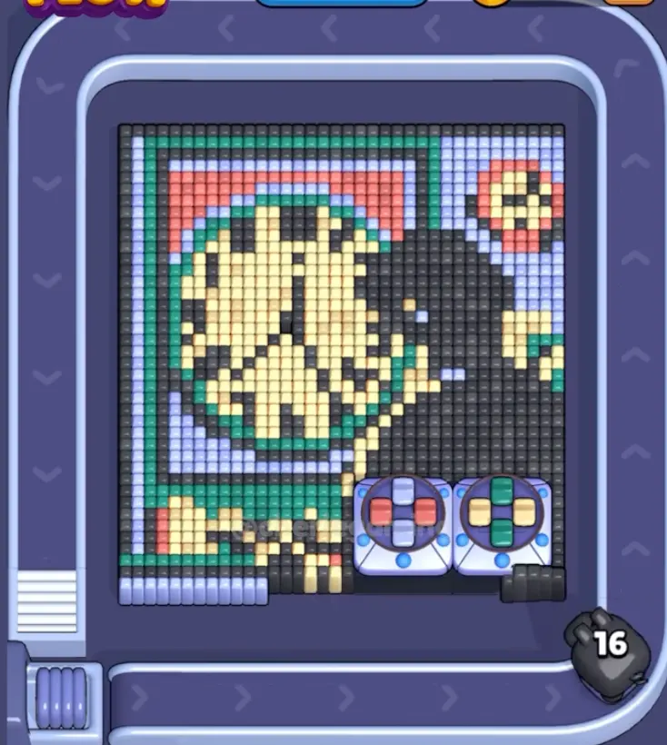 Pixel Flow Level 1592 board preview