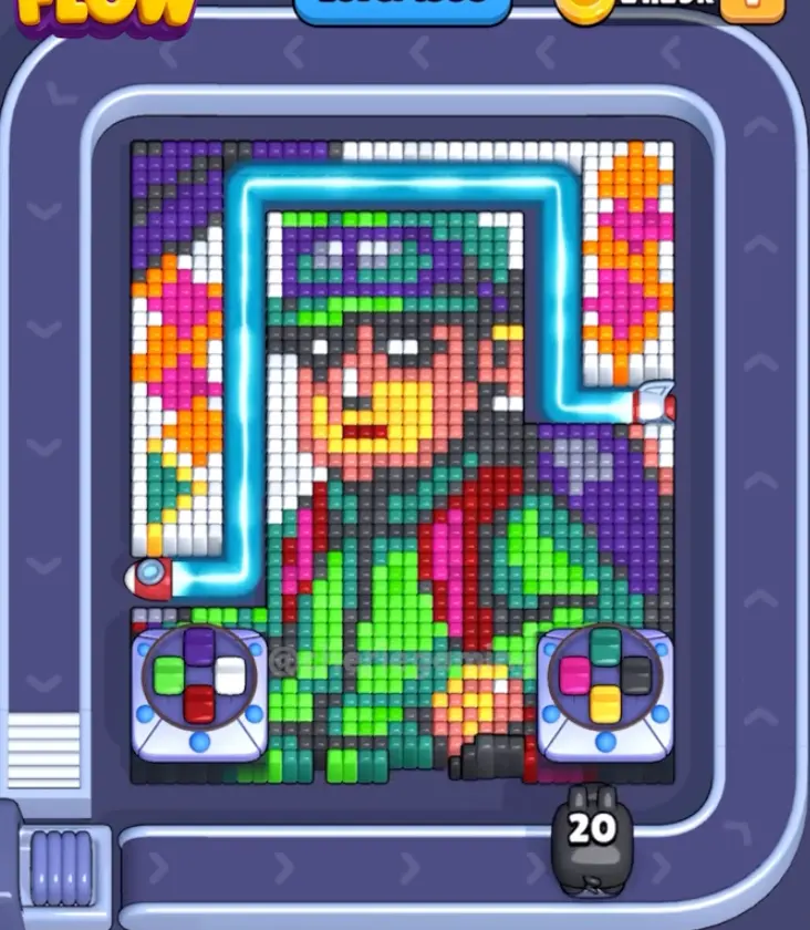 Pixel Flow Level 1593 board preview