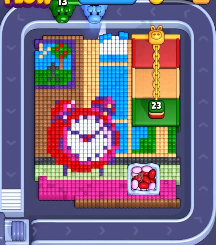 Pixel Flow Level 1596 board preview