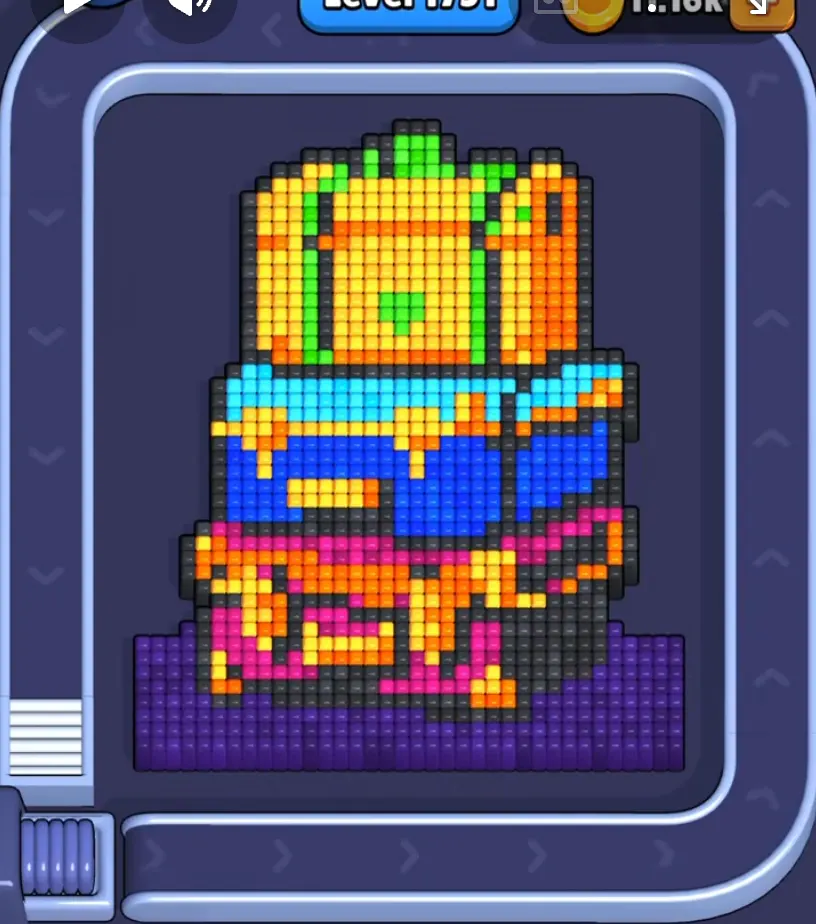 Pixel Flow Level 1751 board preview