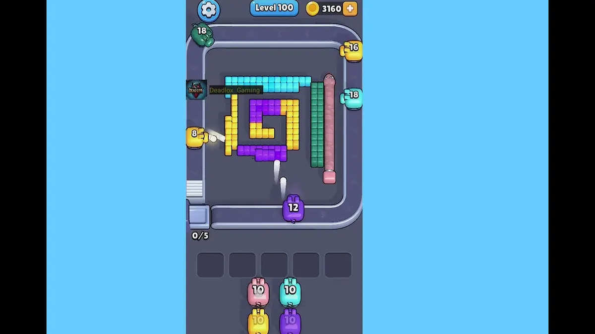 Pixel Flow Level 100 board preview