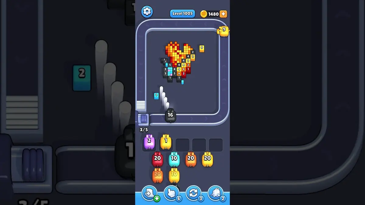 Pixel Flow Level 1005 board preview