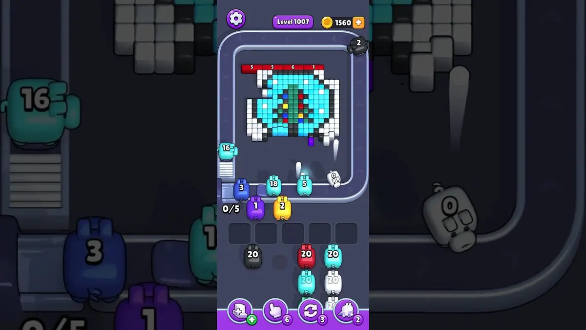Pixel Flow Level 1007 board preview