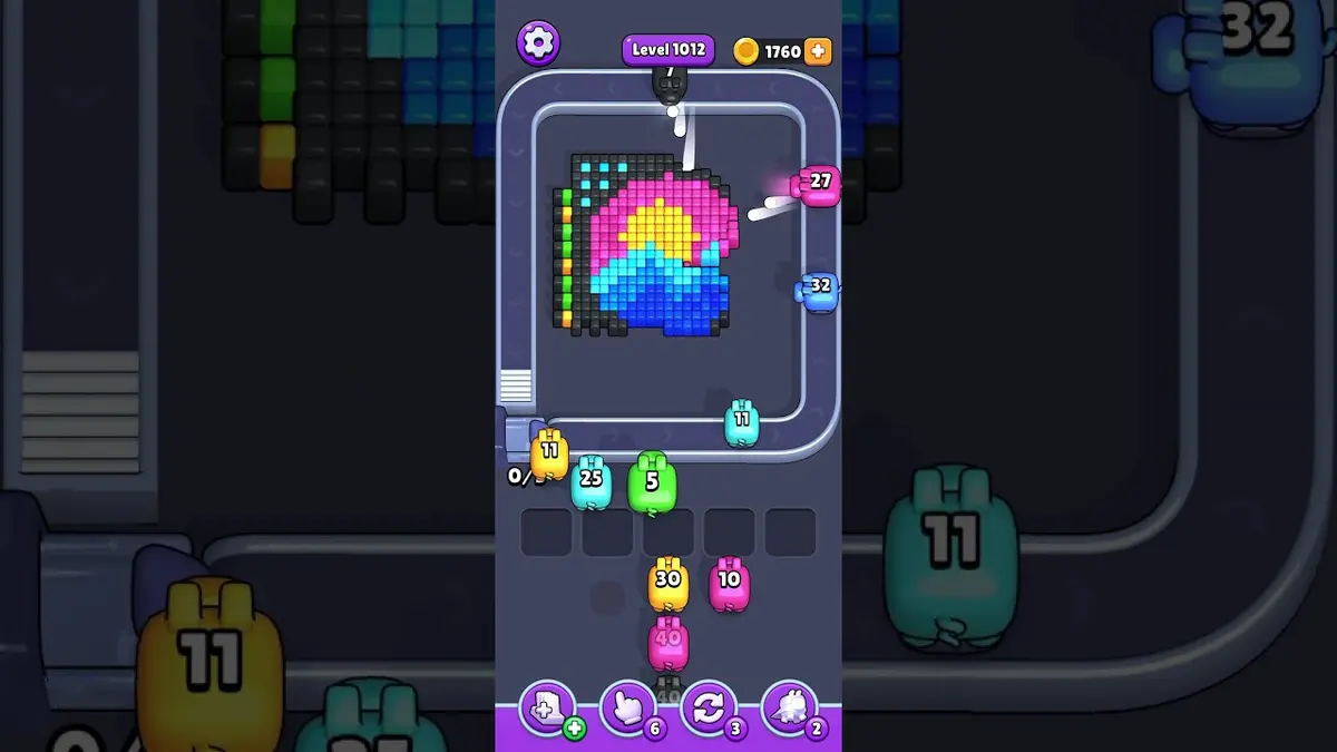 Pixel Flow Level 1012 board preview