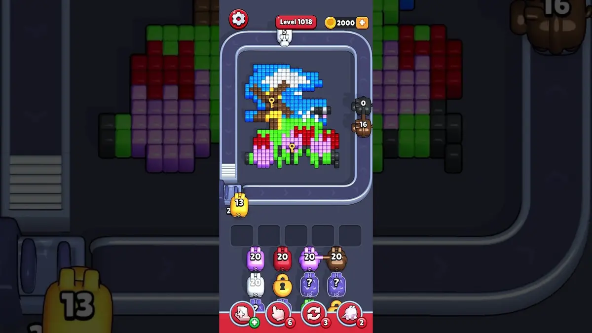 Pixel Flow Level 1018 board preview
