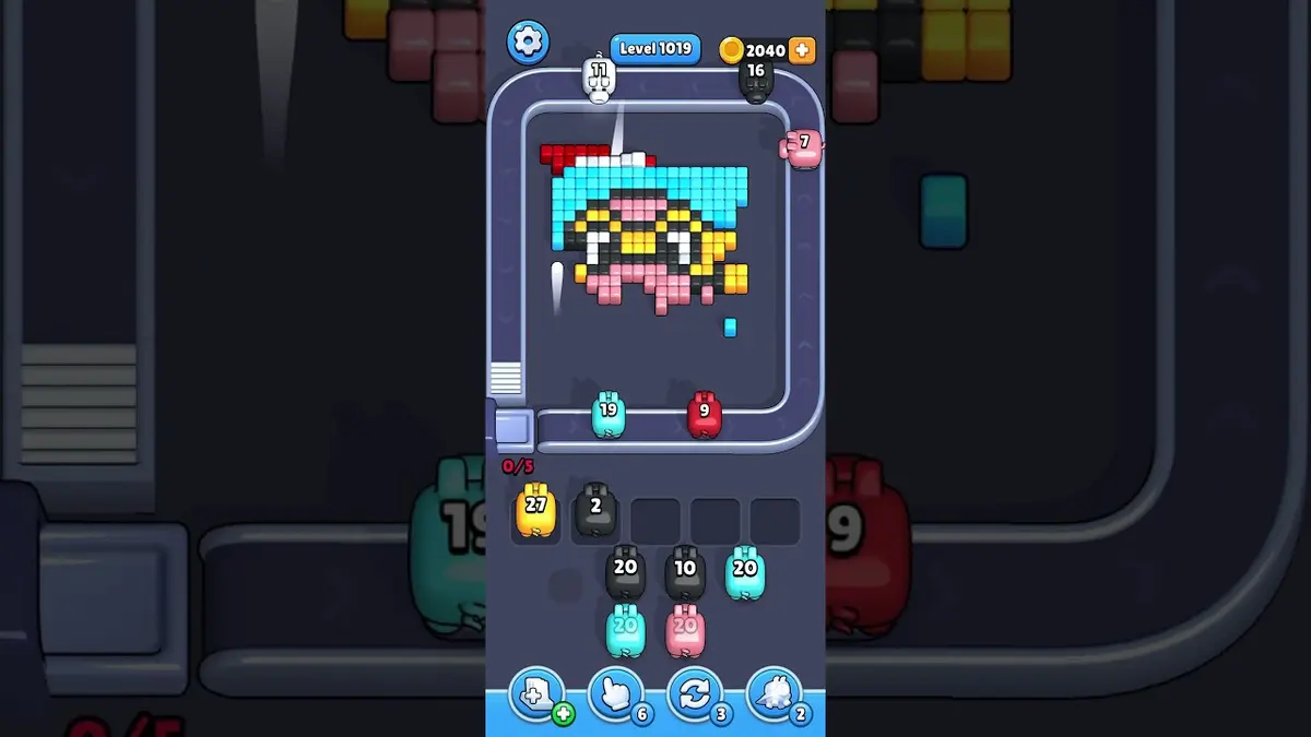 Pixel Flow Level 1019 board preview