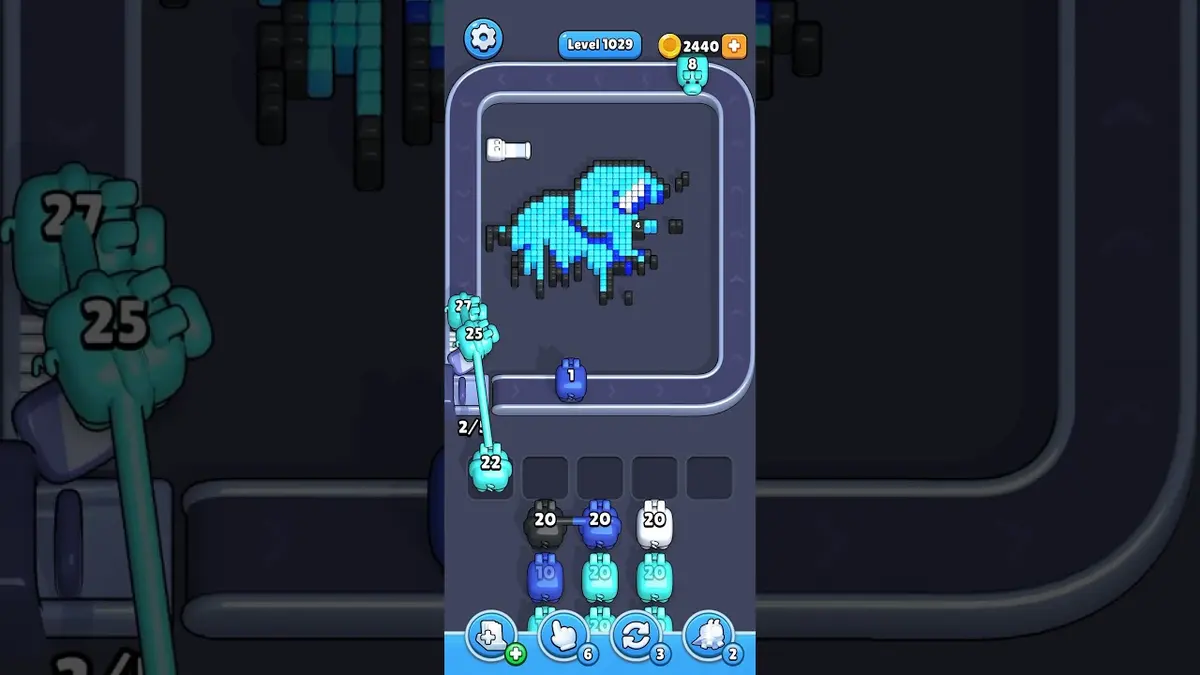 Pixel Flow Level 1029 board preview