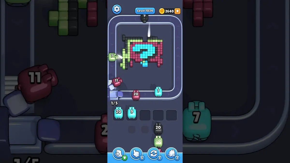 Pixel Flow Level 1034 board preview