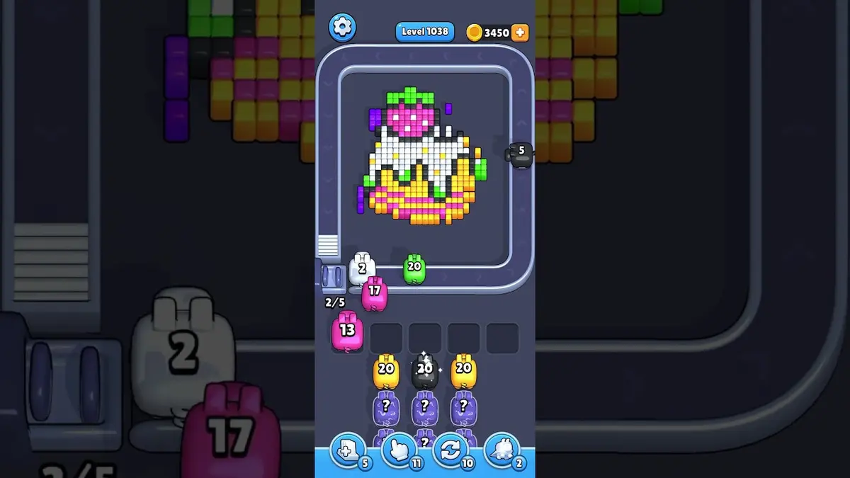 Pixel Flow Level 1038 board preview