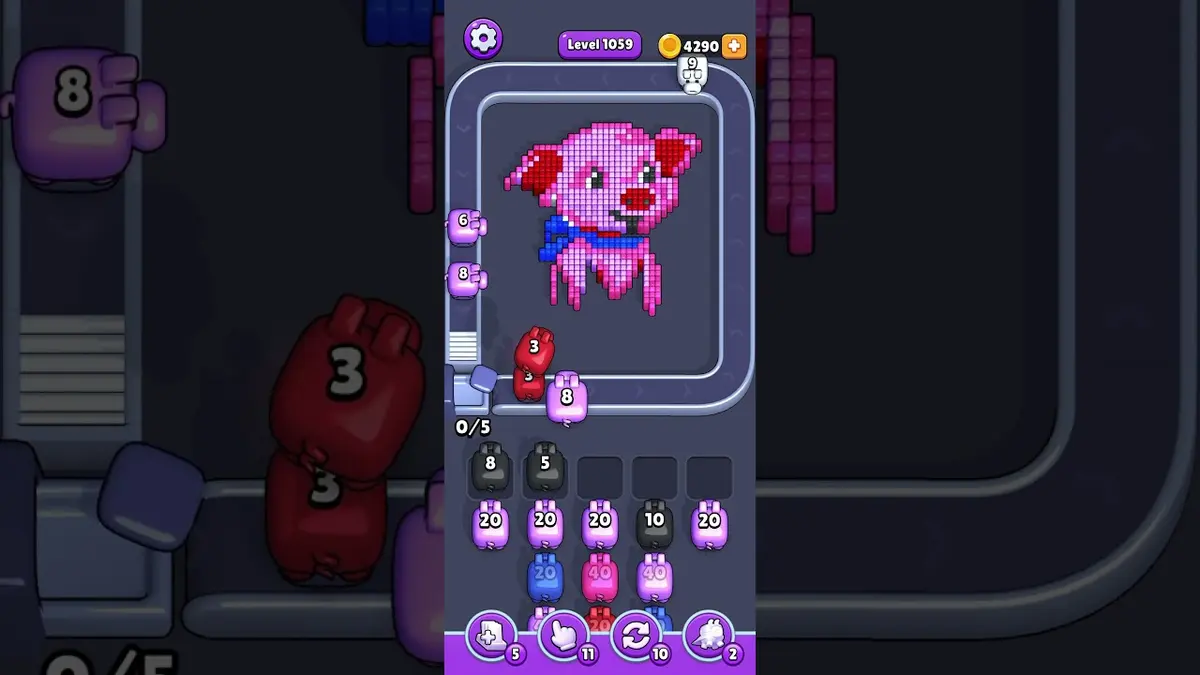 Pixel Flow Level 1059 board preview