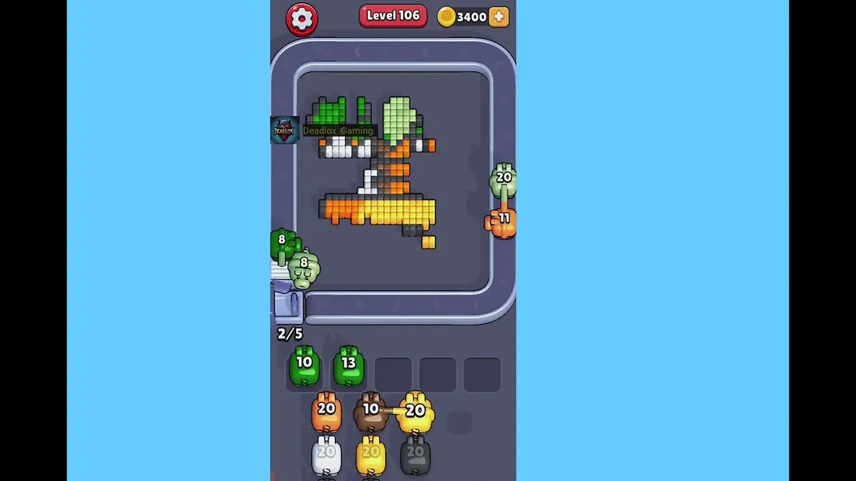 Pixel Flow Level 106 board preview
