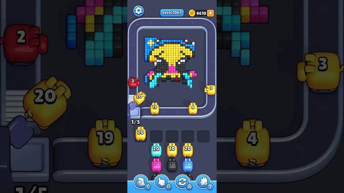Pixel Flow Level 1067 board preview