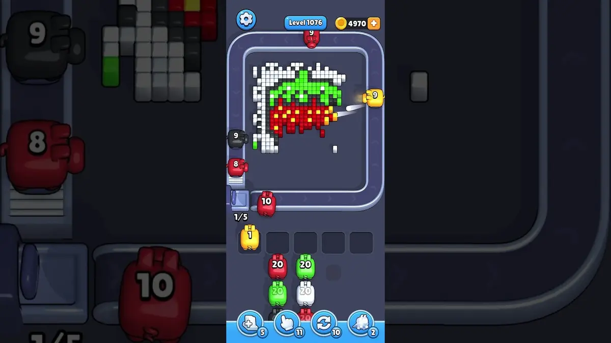 Pixel Flow Level 1076 board preview