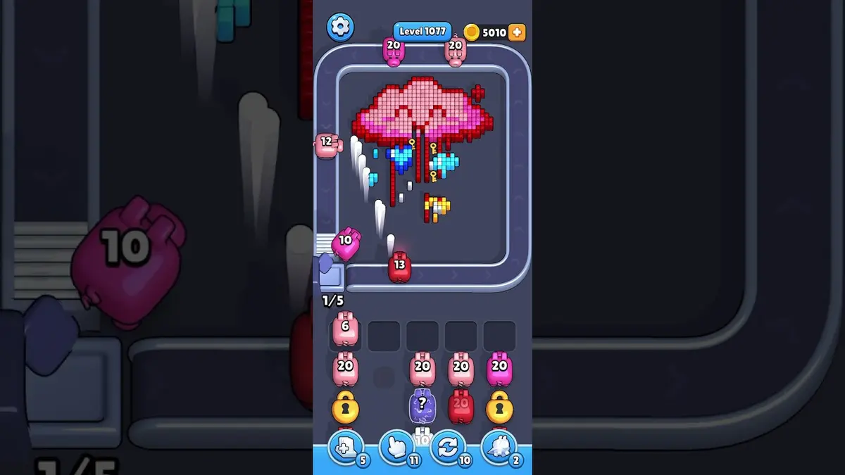 Pixel Flow Level 1077 board preview