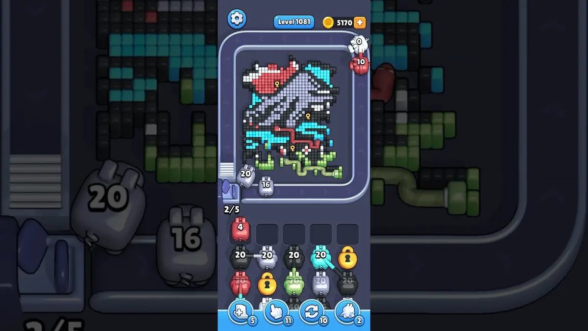 Pixel Flow Level 1081 board preview
