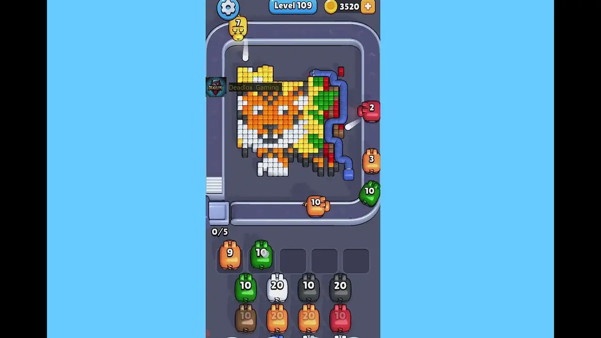 Pixel Flow Level 109 board preview