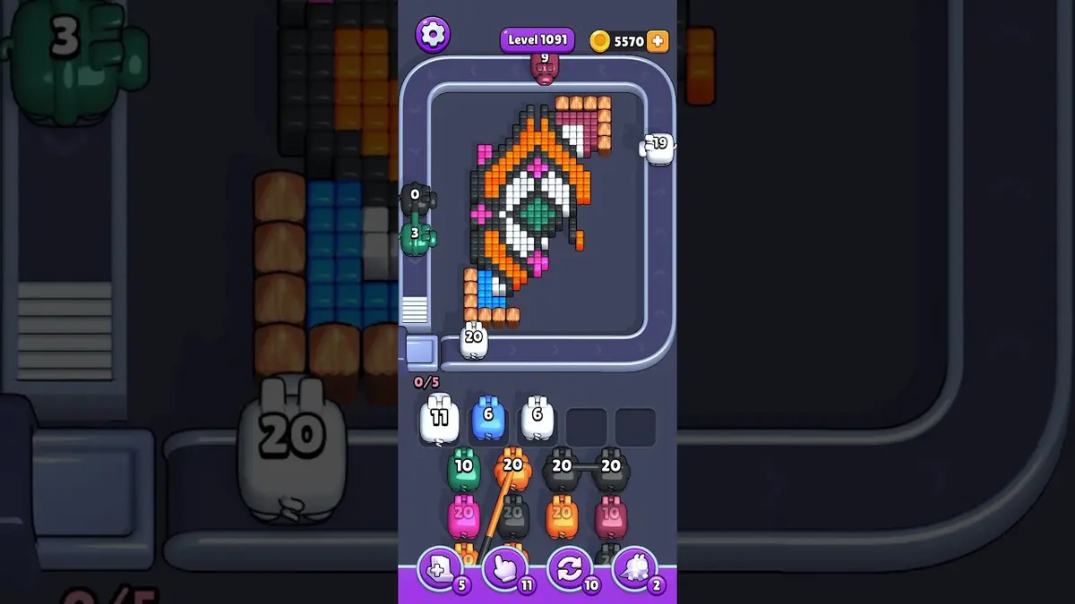 Pixel Flow Level 1091 board preview