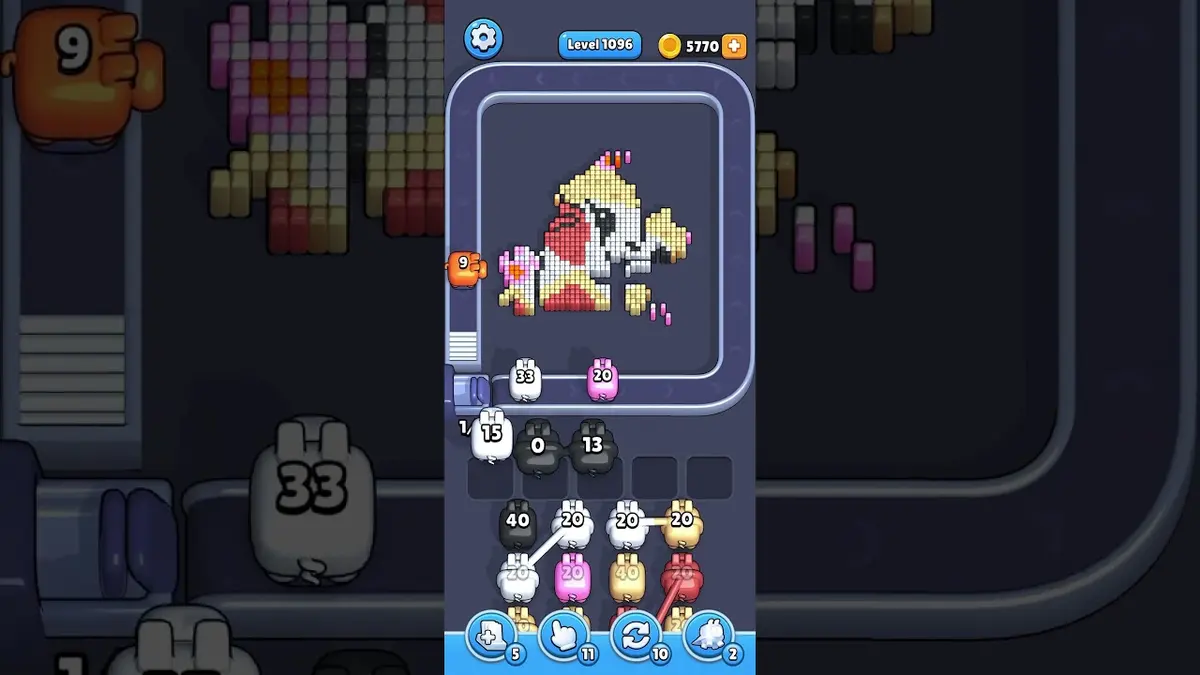 Pixel Flow Level 1096 board preview