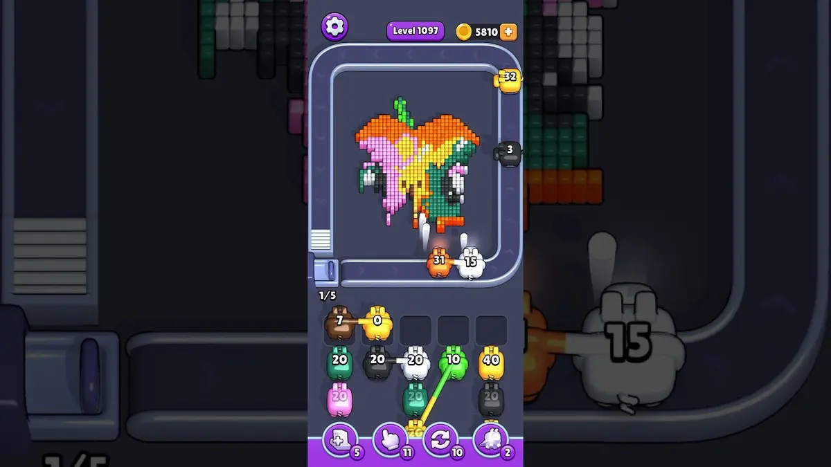 Pixel Flow Level 1097 board preview